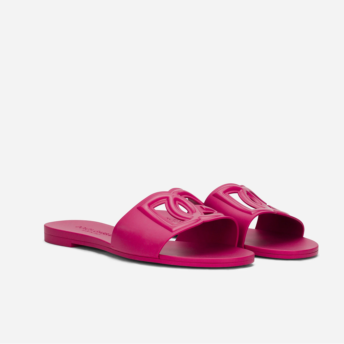 DG RUBBER SLIDE SANDALS - PINK