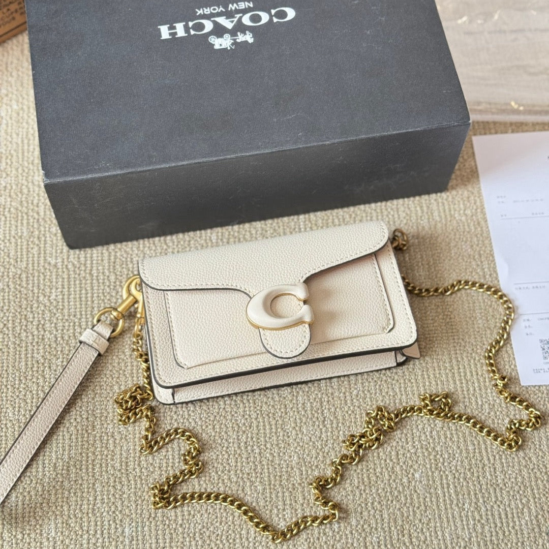 THE TABBY WRISTLET BAG - WHITE  (MINI)