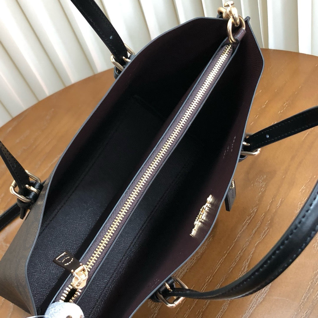MOLLIE TOTE 25 BAG - DARK BROWN