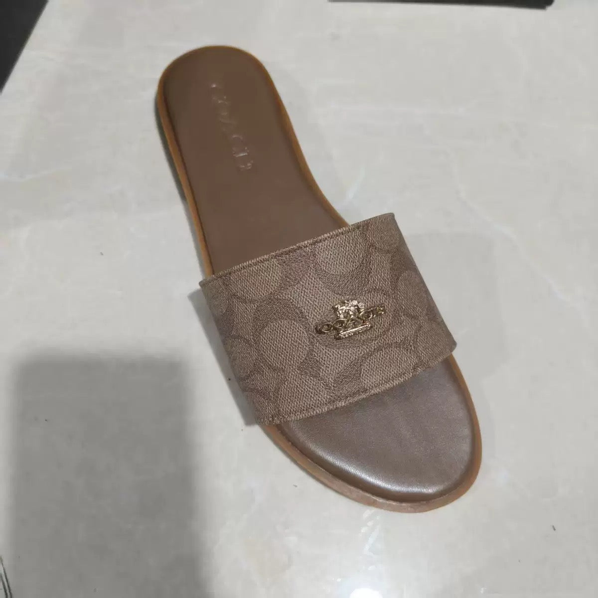CC SLIDES - DARK BROWN