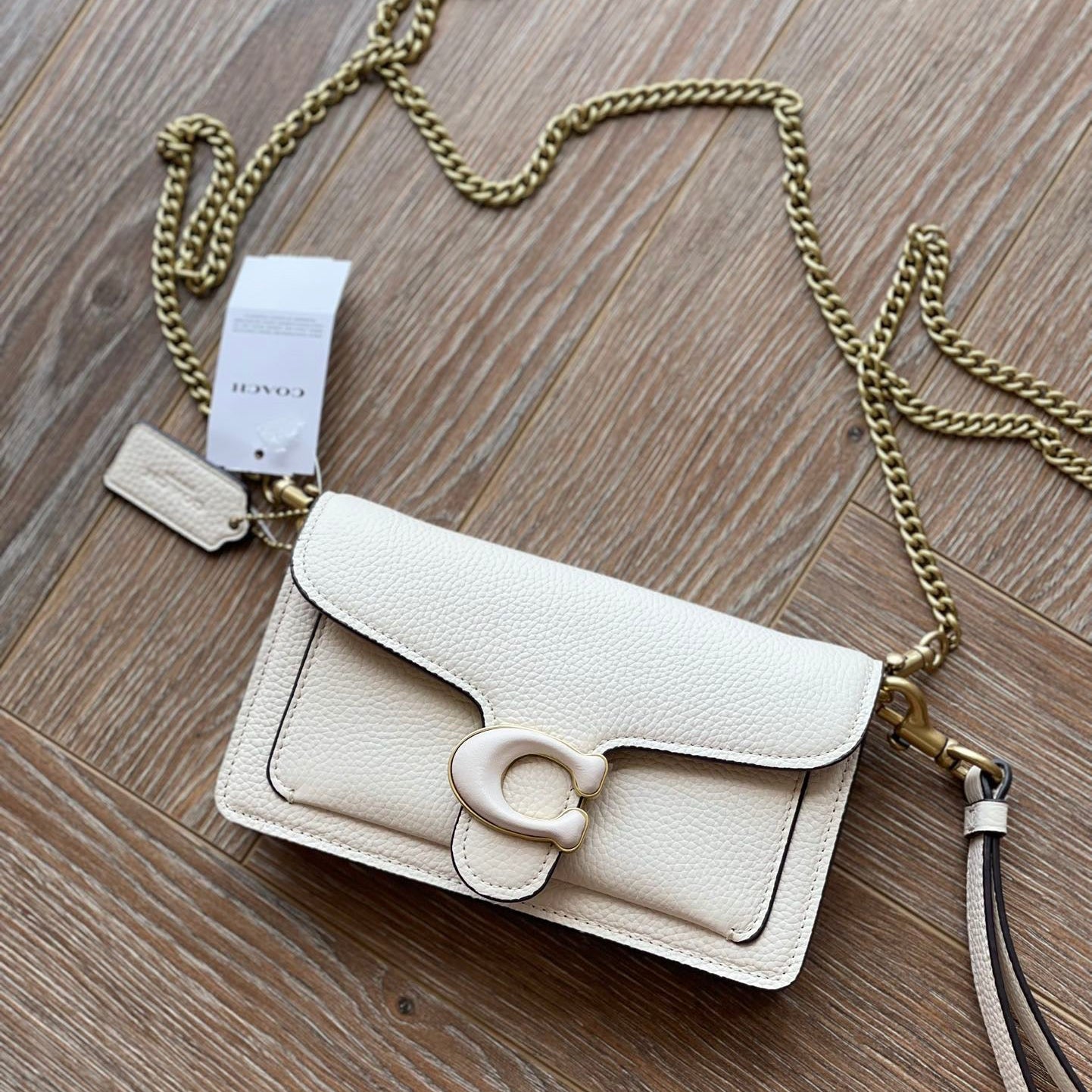 THE TABBY WRISTLET BAG - WHITE  (MINI)