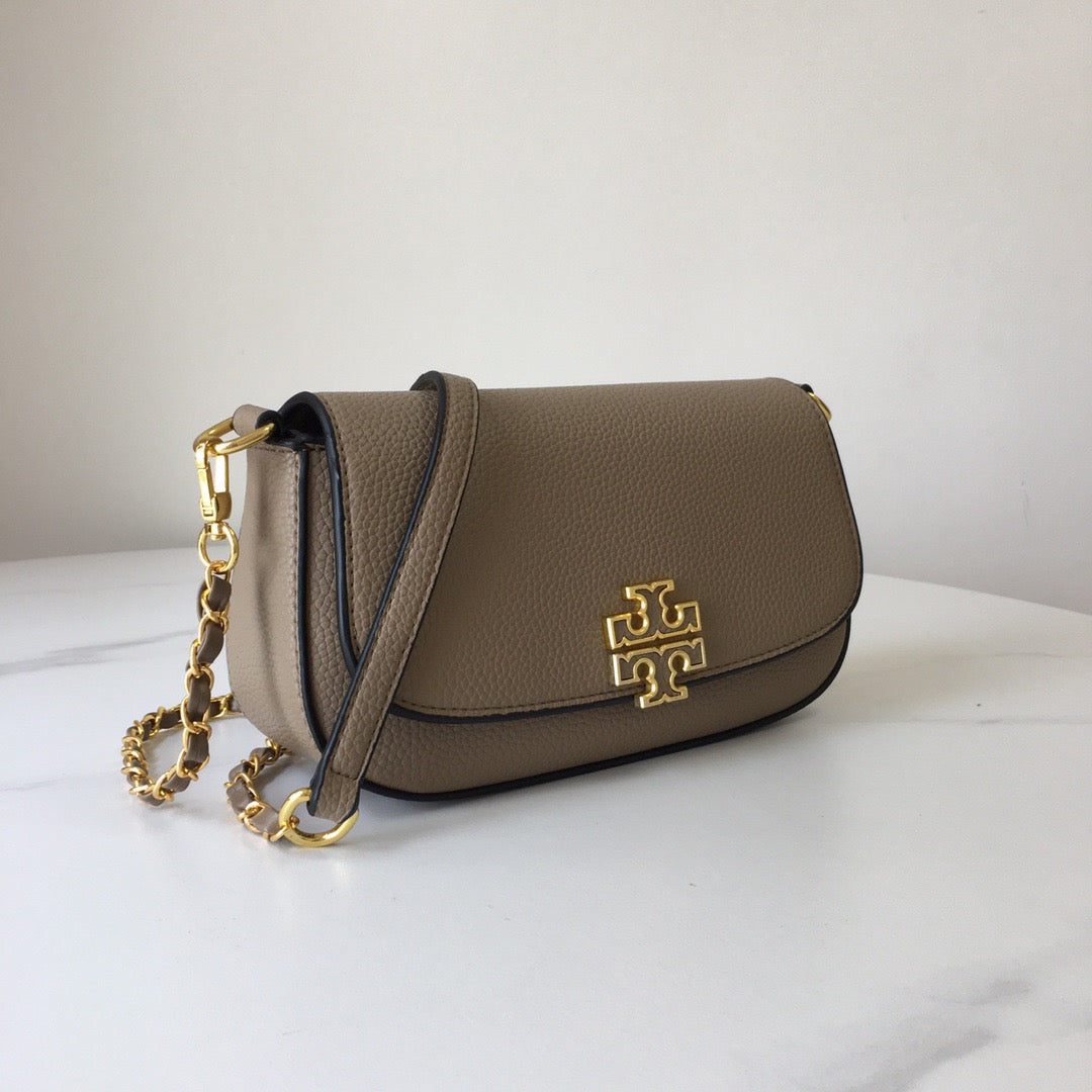 BRITTEN CONVERTIBLE CROSSBODY BAG – TAUPE