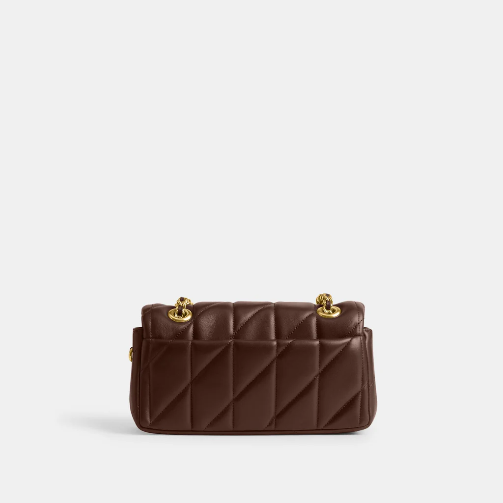 TABBY PILLOW QUILTED BAG - BROWN