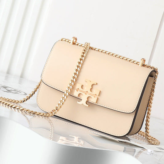 THE TB MINI SHOULDER BAG - CREAM