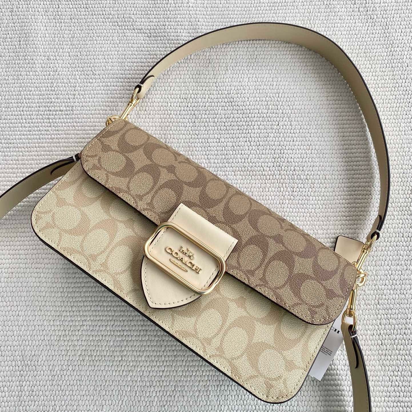 THE MORGAN SHOULDER BAG - SIGNATURE CANVAS