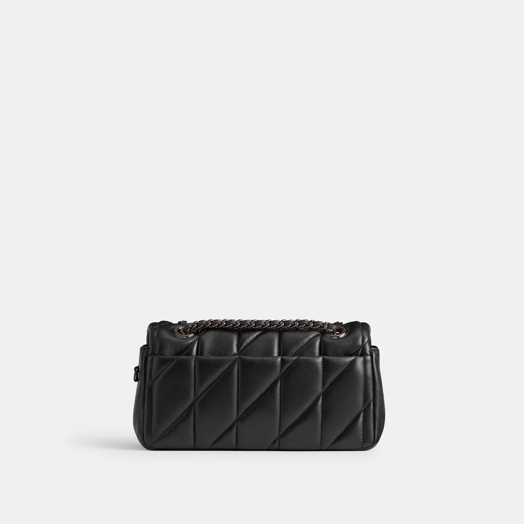 TABBY PILLOW QUILTED BAG BLACK - SILVER