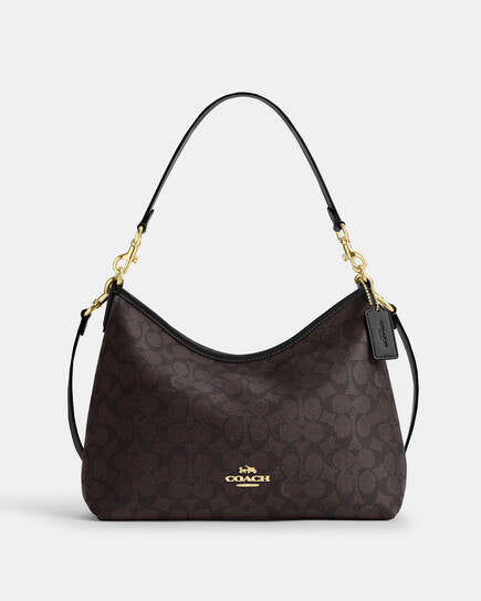 LAUREL SHOULDER BAG - DARK BROWN