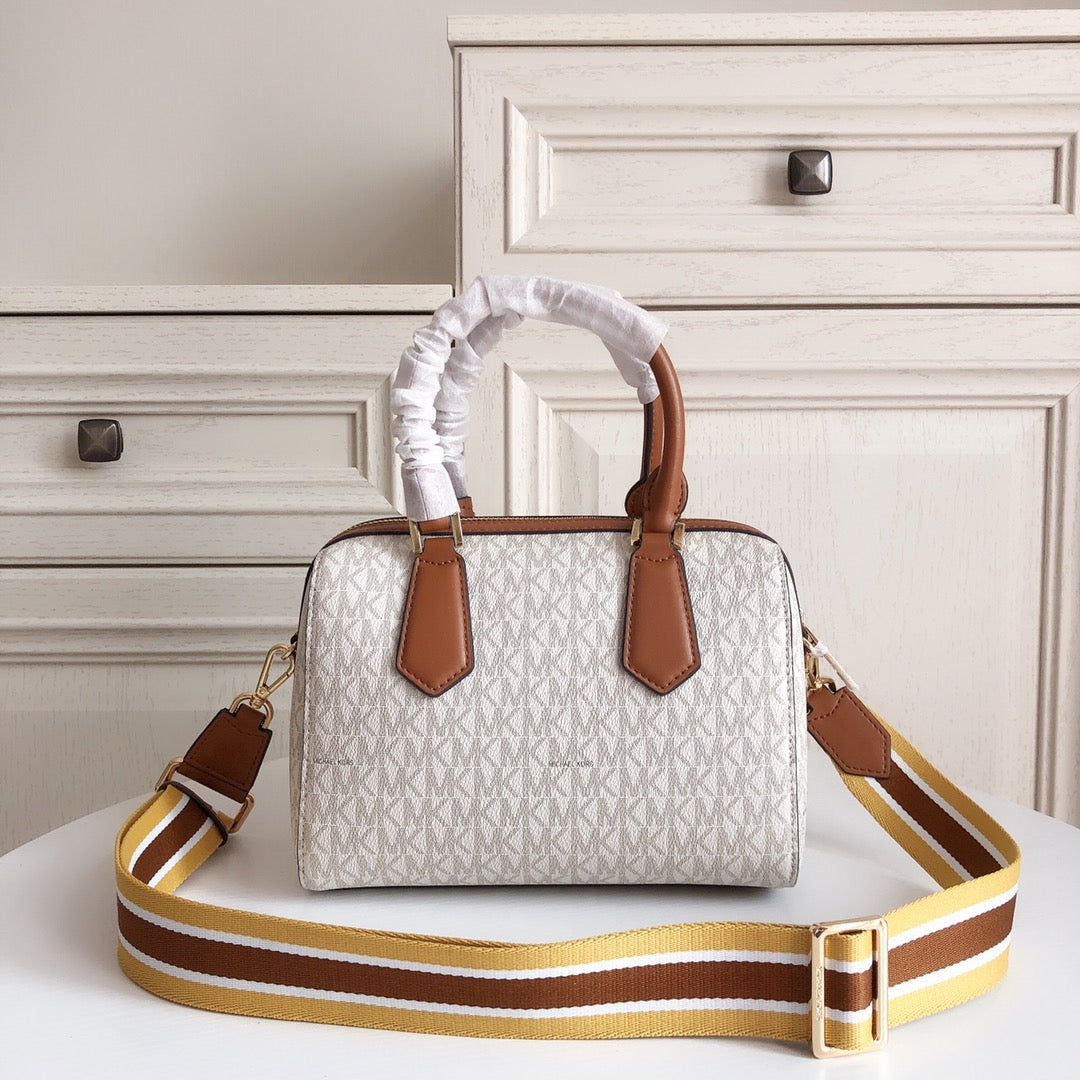 SATCHEL CROSSBODY BAG -  WHITE