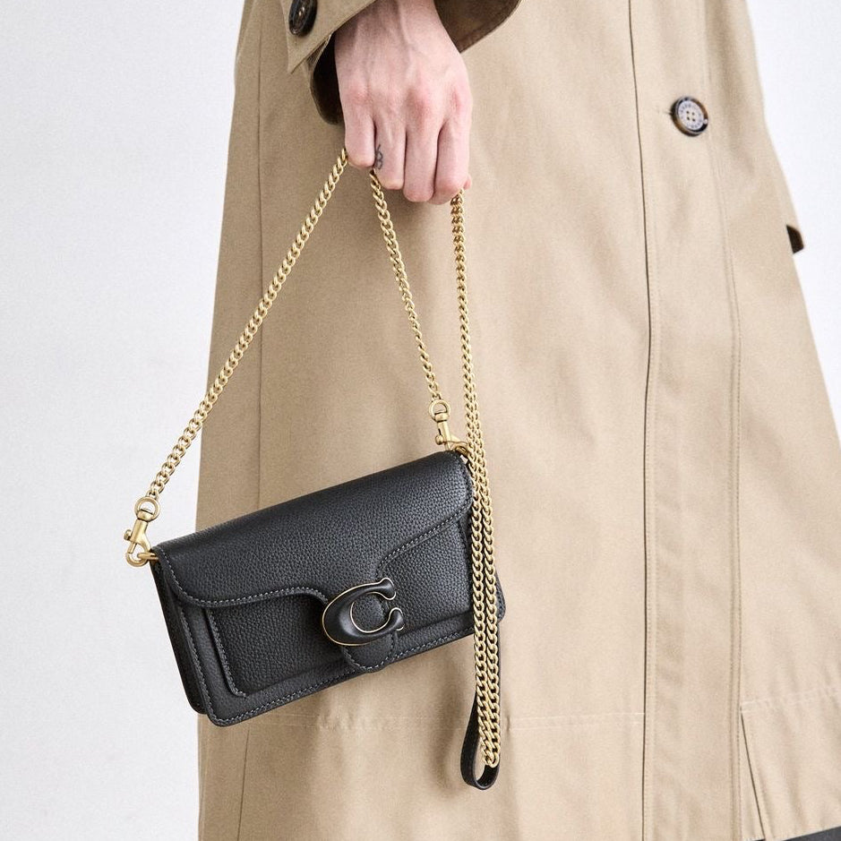THE TABBY WRISTLET BAG - BLACK (MINI)