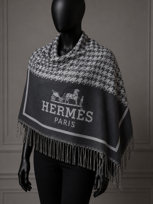 HH OVERSIZED SCARF - DARK GRAY