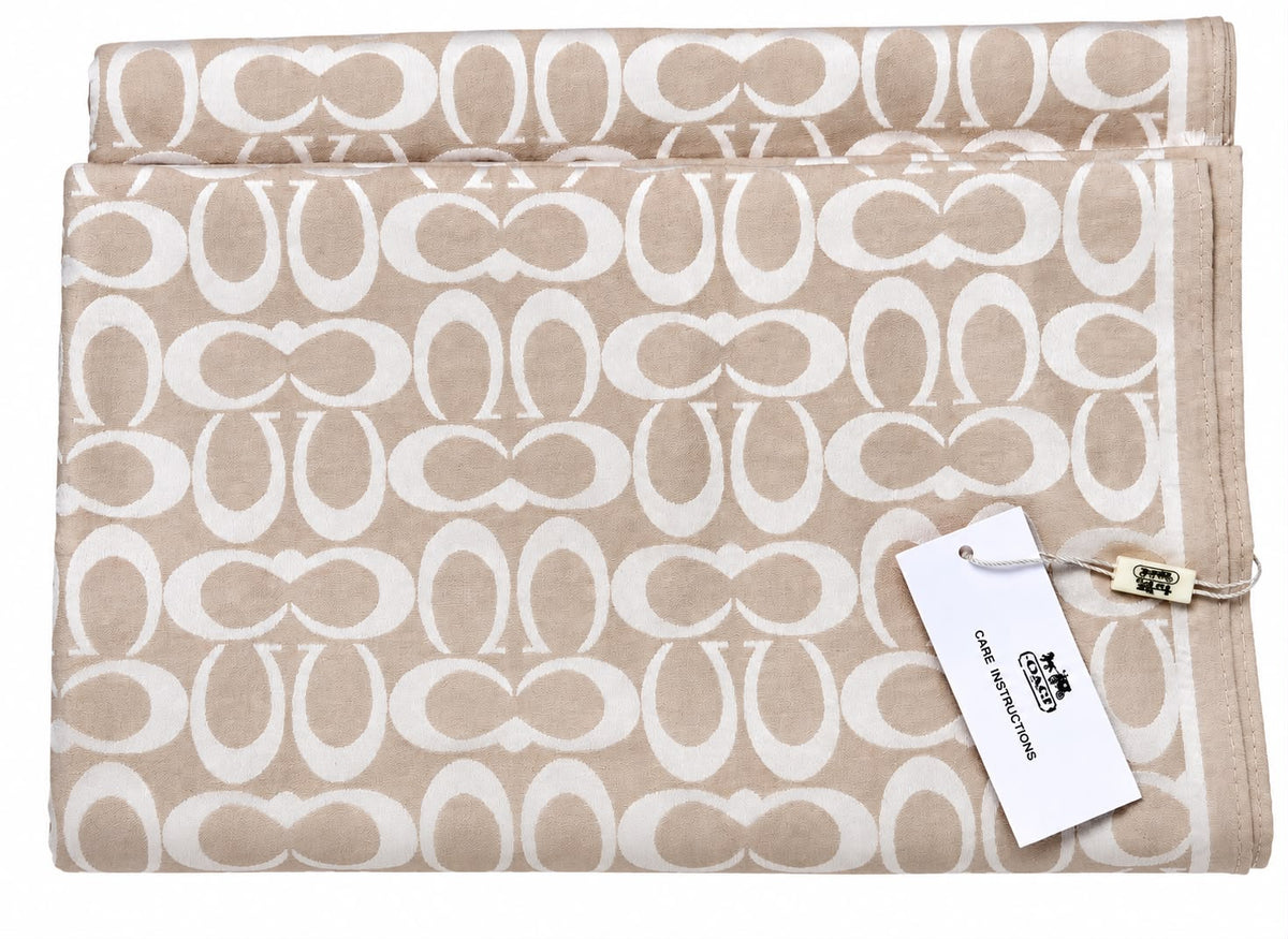CC SILK SCARF - NUDE/CREAM