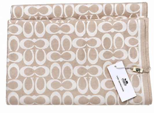 CC SILK SCARF - NUDE/CREAM