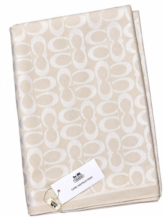 CC SILK SCARF - LIGHT CREAM
