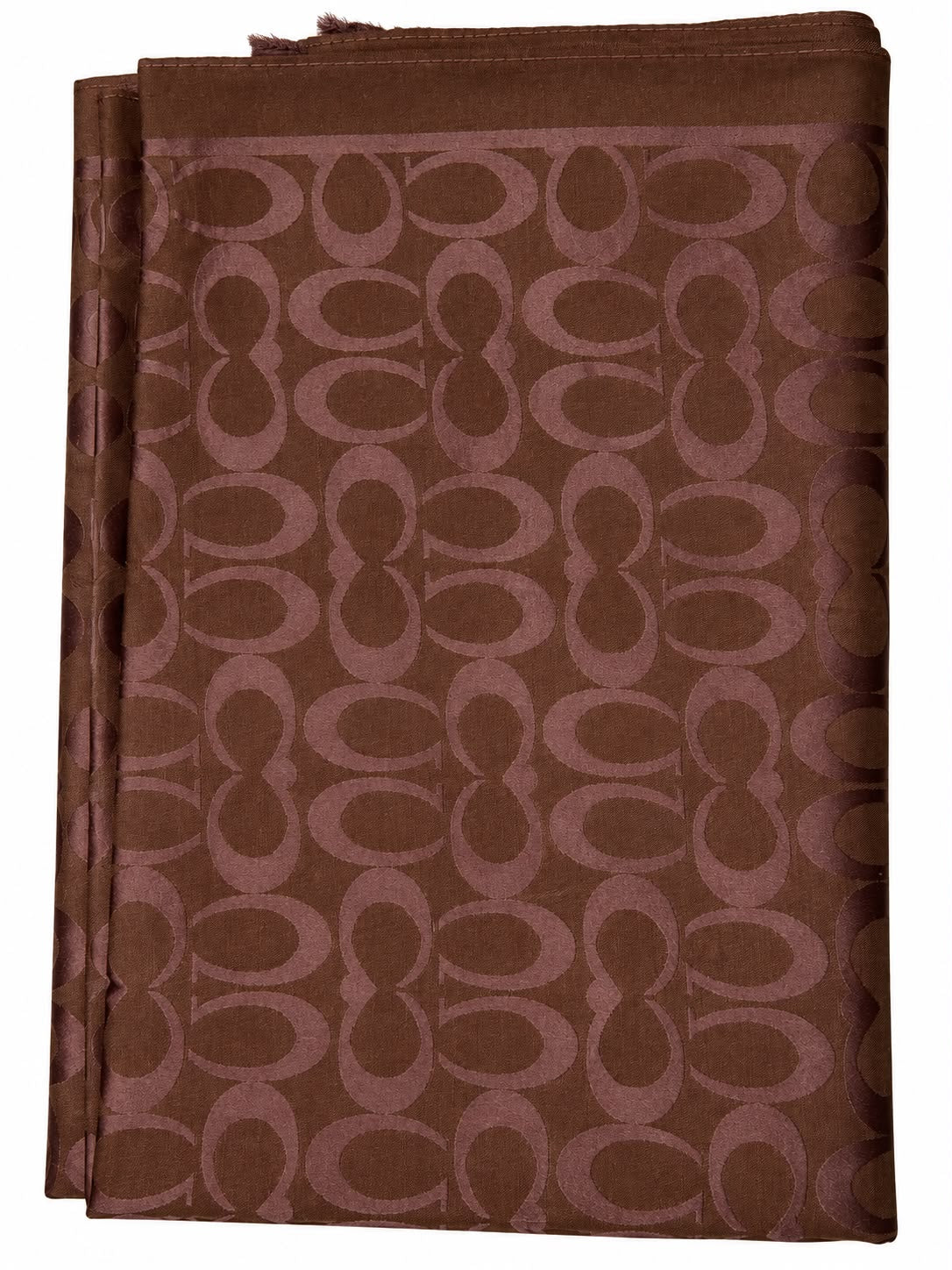 CC SILK SCARF - DEEP CHOCOLATE