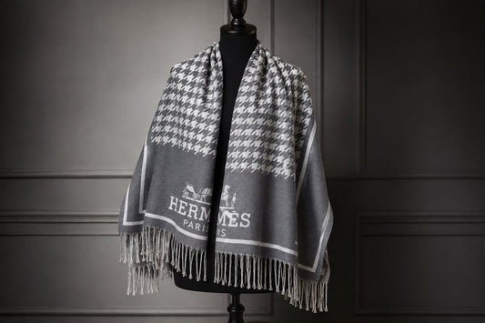 HH OVERSIZED SCARF - LIGHT GRAY